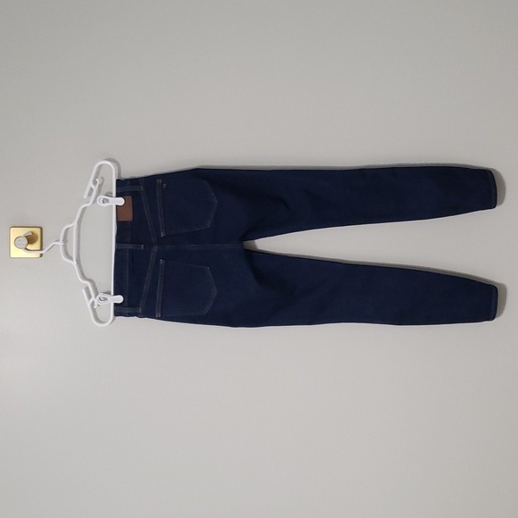Madewell Women Skinny Jeans 28 High-Rise Tapered Dark Blue Denim Classic Casual - Picture 5 of 16